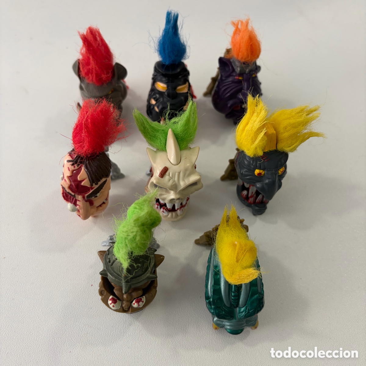 Figuras de acci&oacute;n: Figura mu&ntilde;eco lote 8 Mighty Max Heads cabezas monstruos vintage a&ntilde;os 90 Bluebird