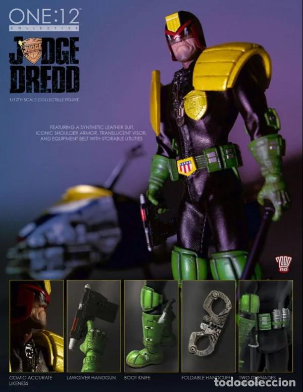 Figuras de acci&oacute;n: Judge Dredd. ONE:12. Figura articulada nueva en caja.