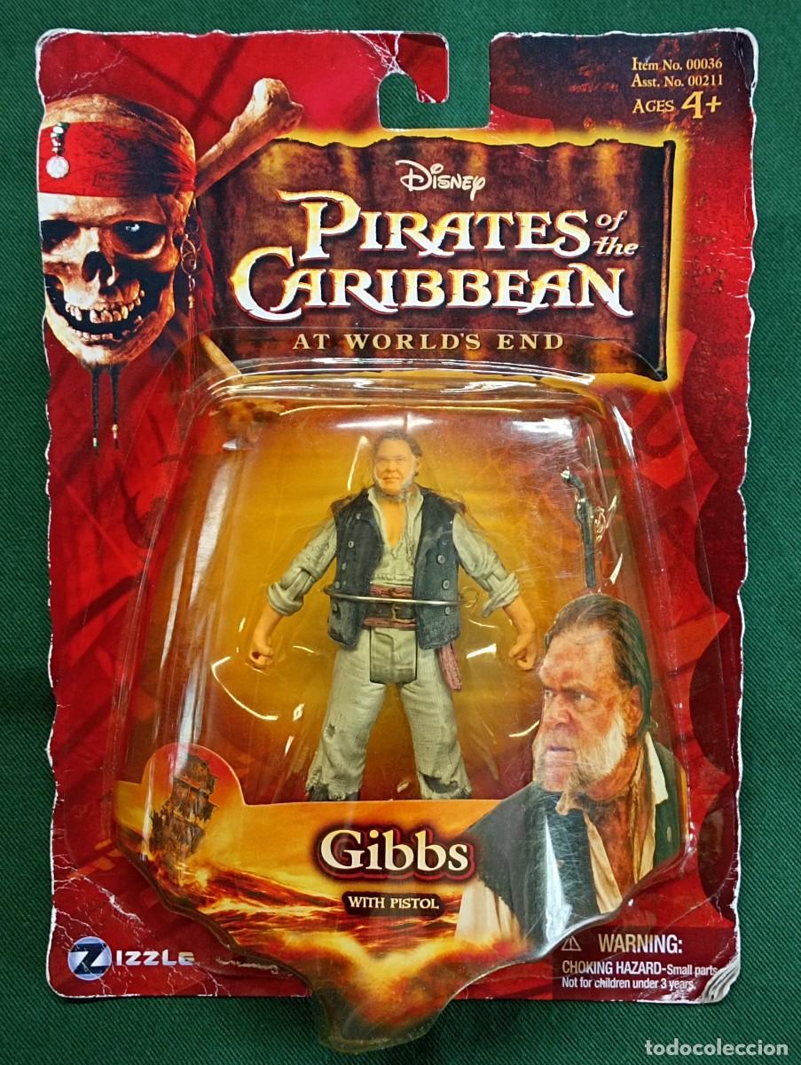 Figuras de acci&oacute;n: Piratas del Caribe. Gibbs. 10 cm. Disney Zizzle.
