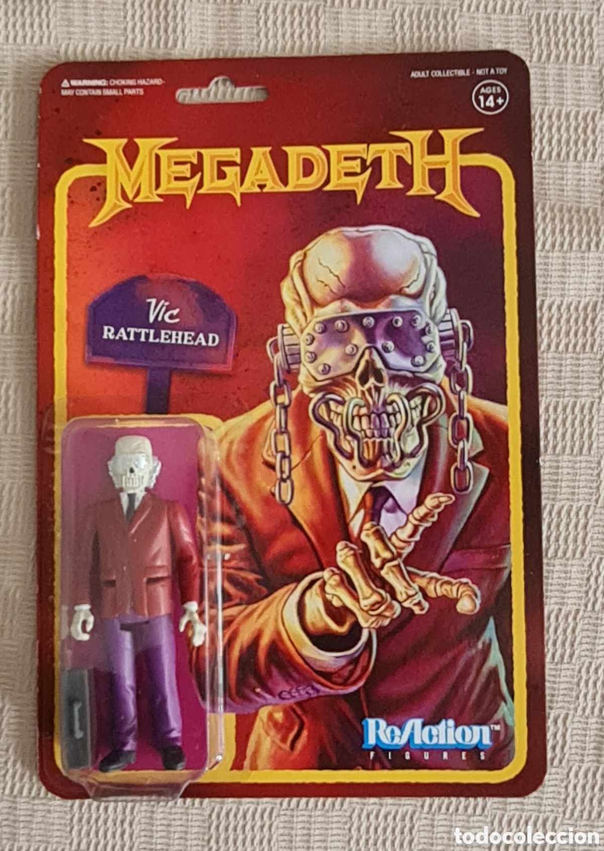 Figurines d'action: Megadeath Vic Rattlehead Reaction Super7