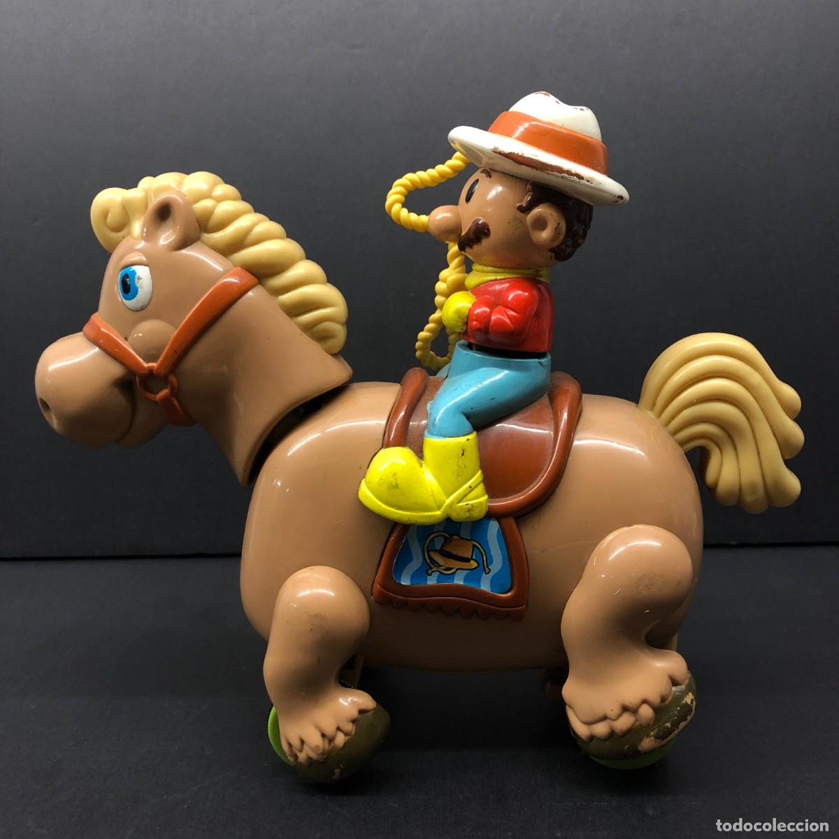 Figurines d'action: FIGURA DE ACCION - VAQUERO A CABALLO MOTORIZADO - LITTLE RIDER - MASTER TOYS - 17 X 22 CM / 68