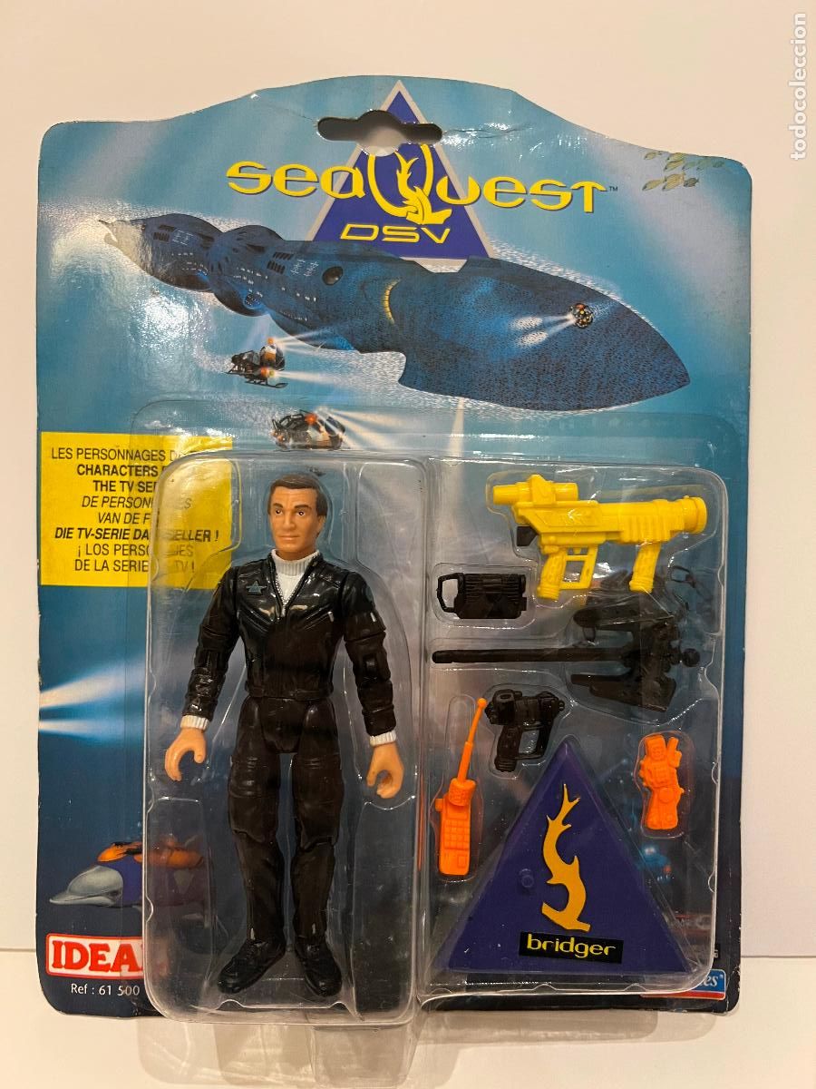 Figuras de acci&oacute;n: SEA QUEST DSV IDEAL CAPTAIN BRIDGER EN SU BLISTER 1993