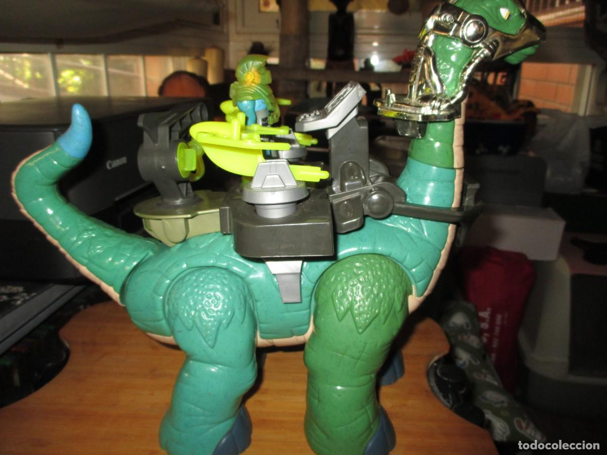 Figurines d'action: 874-Dinosaurio Mega Apatosaurus Imaginext (Fisher-Price) + Armadura - Descatalogado