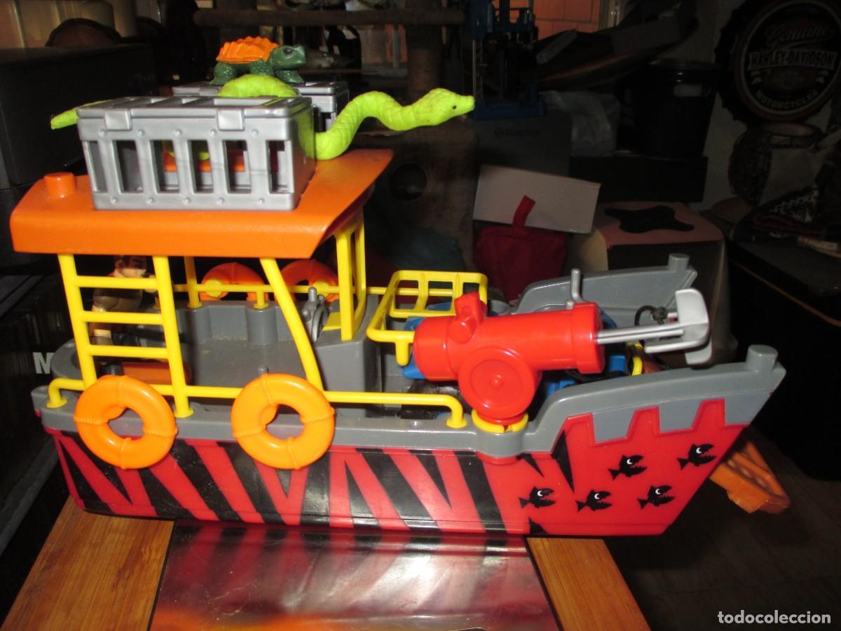 Figurines d'action: 877-Barco de Rescate Safari Imaginext Fisher-Price (M1801) - Excelente Estado A&ntilde;o 2.007
