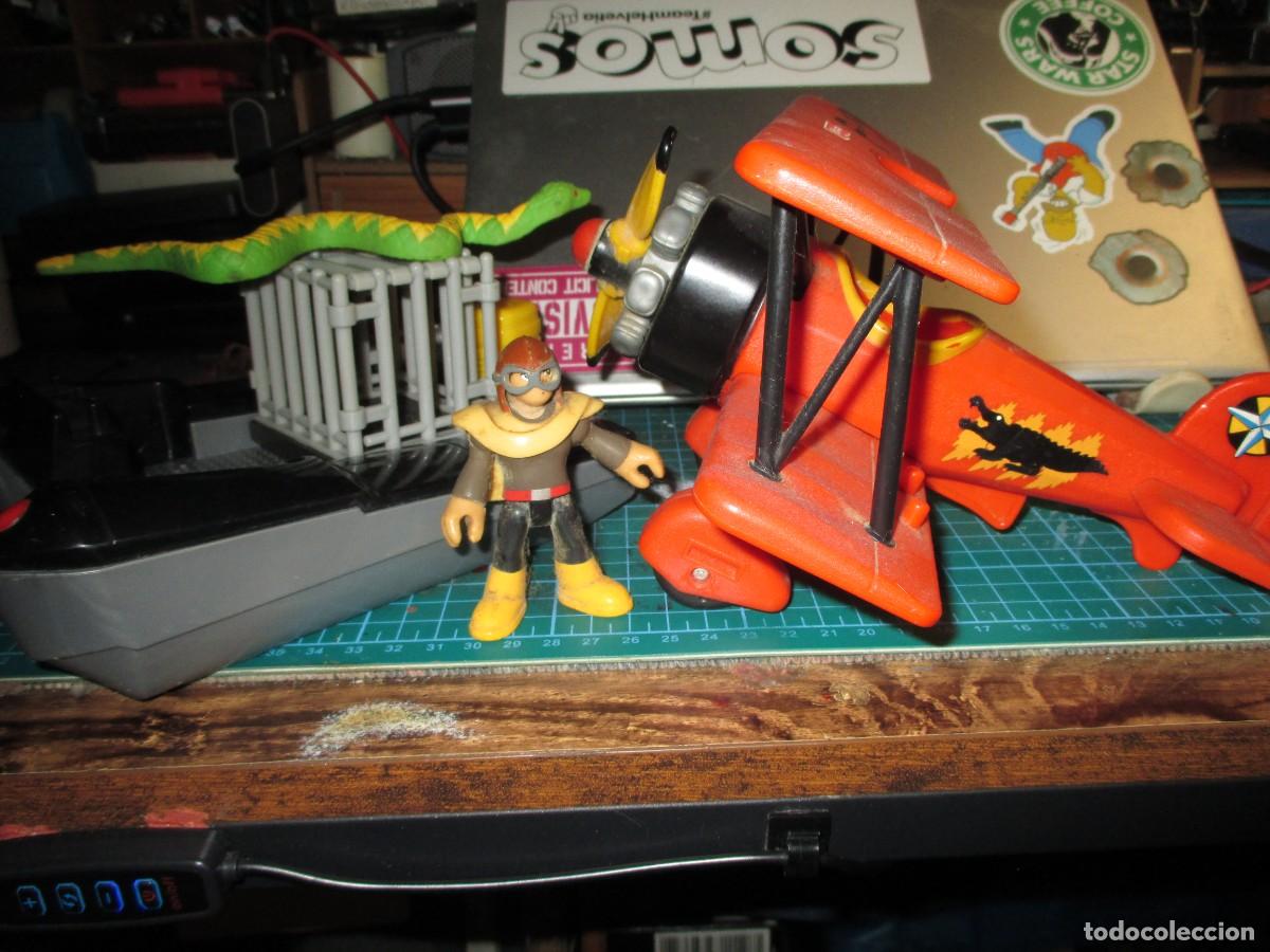 Figuras de acci&oacute;n: 878- Avi&oacute;n de Rescate Selva Imaginext (Fisher-Price) - Muy Buen Estado