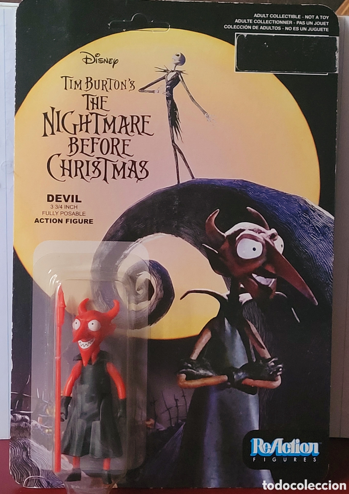 Figuras de acci&oacute;n: Bonita figura Devil Diablo Nightmare before Christmas Pesadilla abtes de Navidad marca Reaction