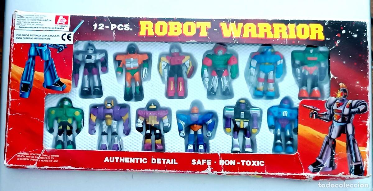 Figuras de acci&oacute;n: ROBOT WARRIOR 12 PIEZAS SIN USO. MARCA SOMA 1992. IMPORT. COMERCIAL AURO. PRAT DE LLOBREGAT