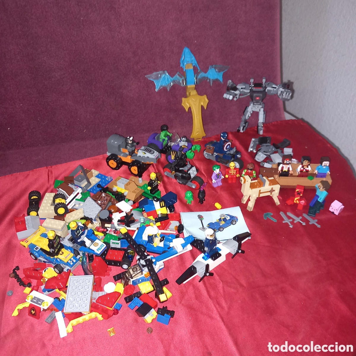 Actionfiguren: GRAN LOTE LEGO:SUPER HEROES y VILLANOS+LEGO MINICRAFT+LEGO CITY y MAS!!!