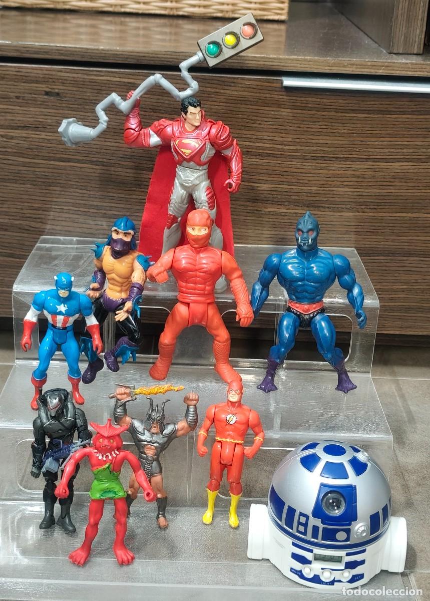 Figuras de acci&oacute;n: lote figuras accion marvel masters super powers star wars superman