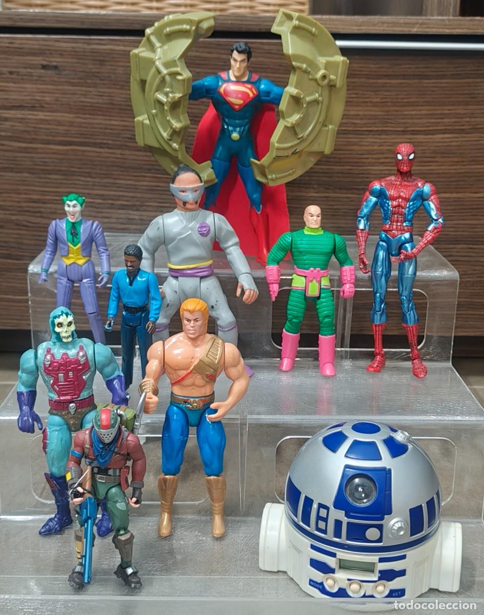 Figuras de acci&oacute;n: lote 10 figuras de accion marvel super powers star wars yakse superman masters spiderman fornite