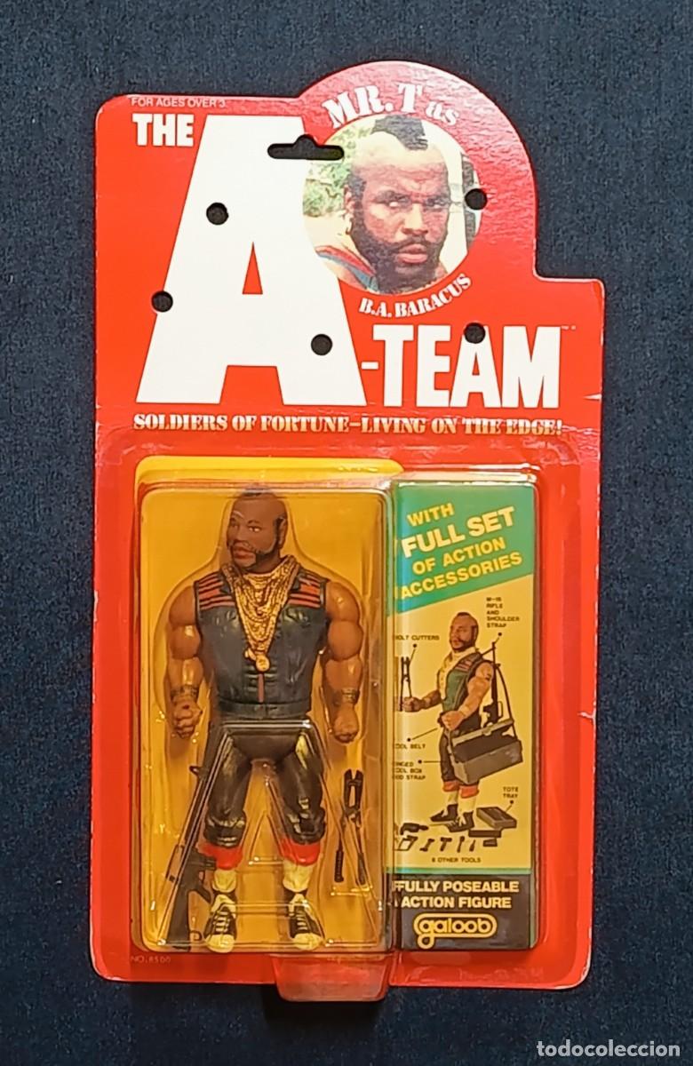 Figuras de acci&oacute;n: M.A. BARRACUS, EQUIPO A, GALOOB, A&Ntilde;O 1983, PRECINTADO, SIN ABRIR, DIFICIL&Iacute;SIMO.