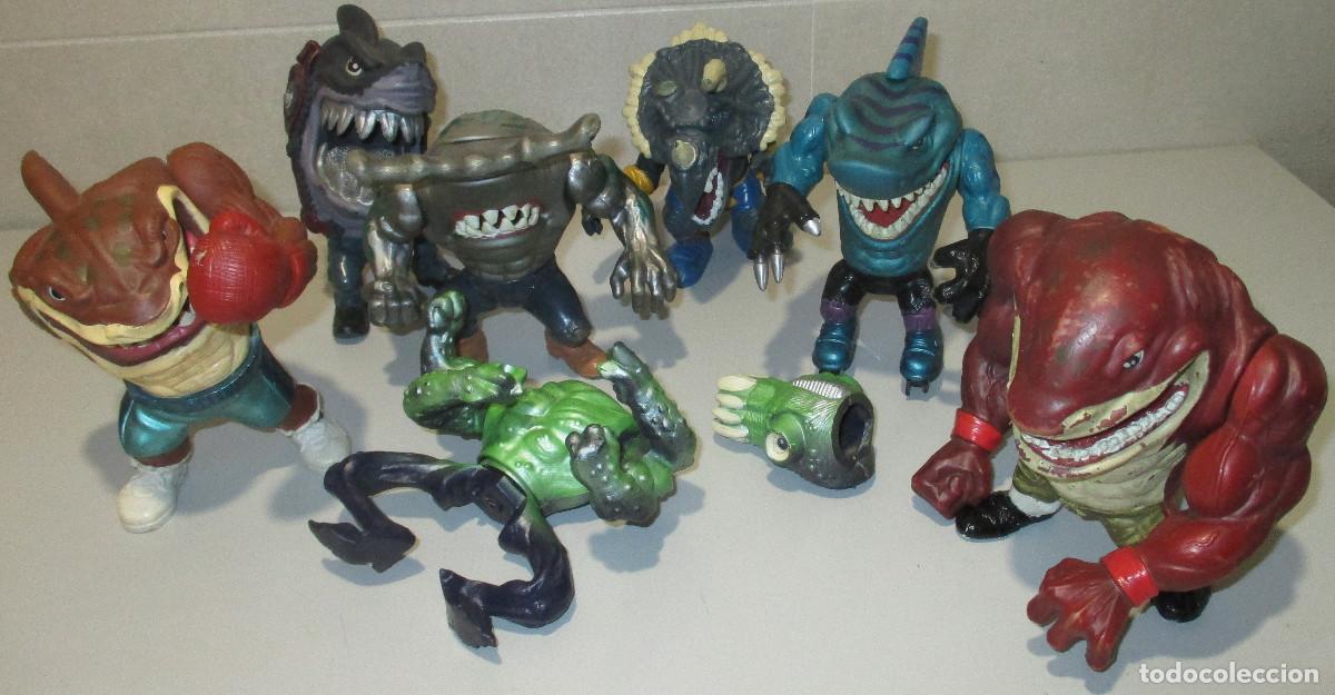 Figuras de acci&oacute;n: lote figuras STREET SHARKS STREET WISE DESIGNS + EXTREME DINOSAURS a&ntilde;os 90 MATTEL