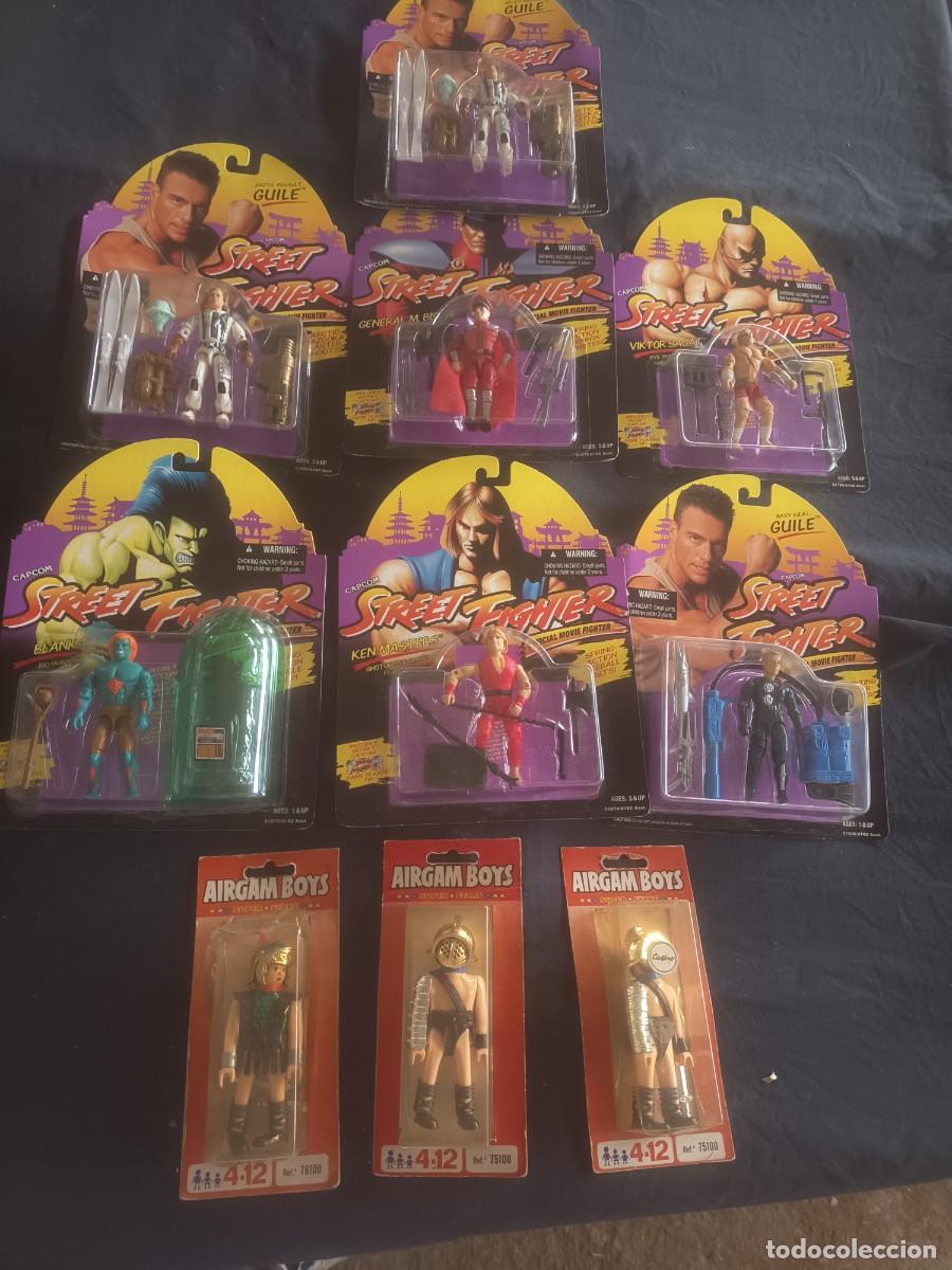 Figuras de acci&oacute;n: LOTE DE BLISTER STREET FIGHTTER+ TRES AIRGAMBOYS