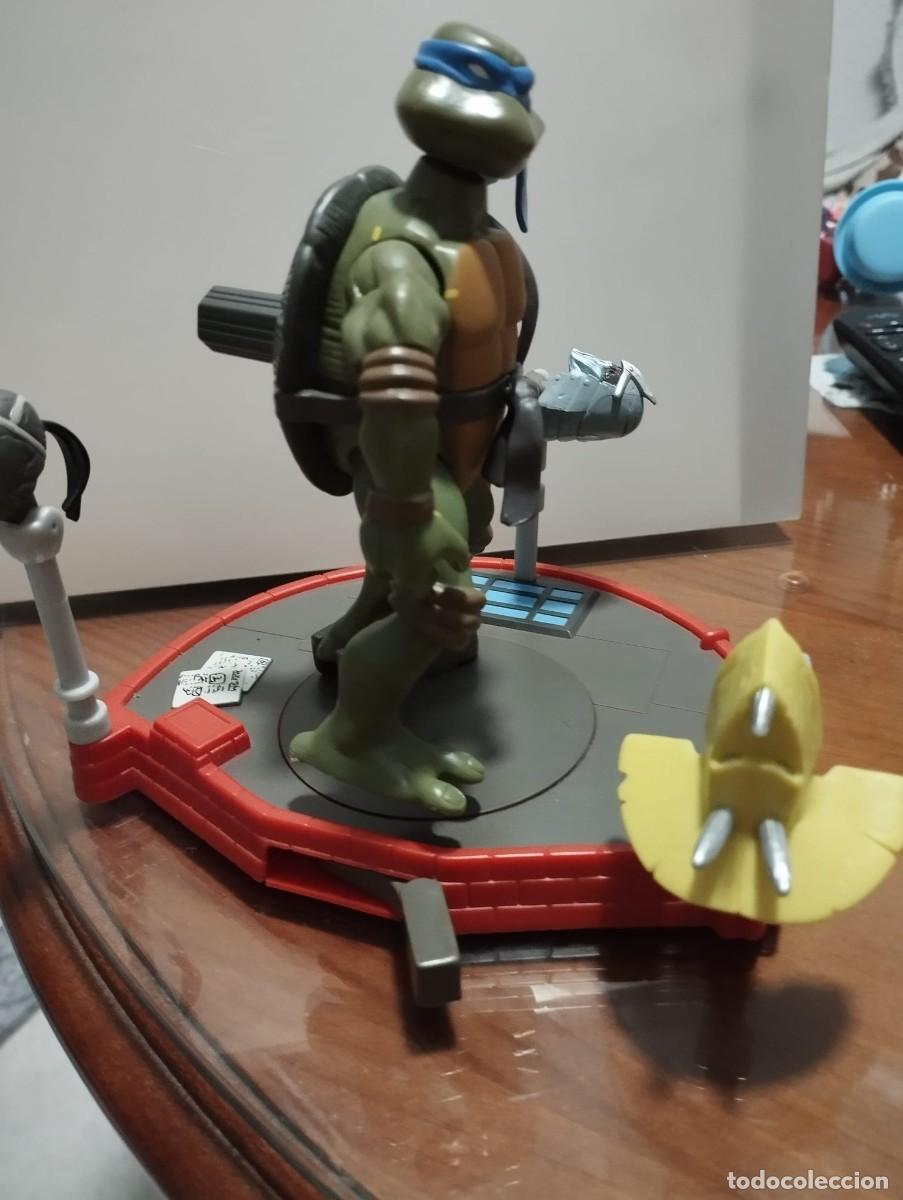 Figuras de acci&oacute;n: figura de leonardo de la coleccion turbo bashers de las tortugas ninja