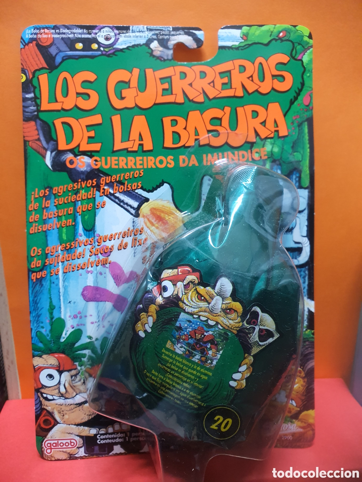 Figuras de acci&oacute;n: Los guerreros de la basura, blister n&deg; 20, nuevo y precintado a&ntilde;o 1991, Galoob Famosa