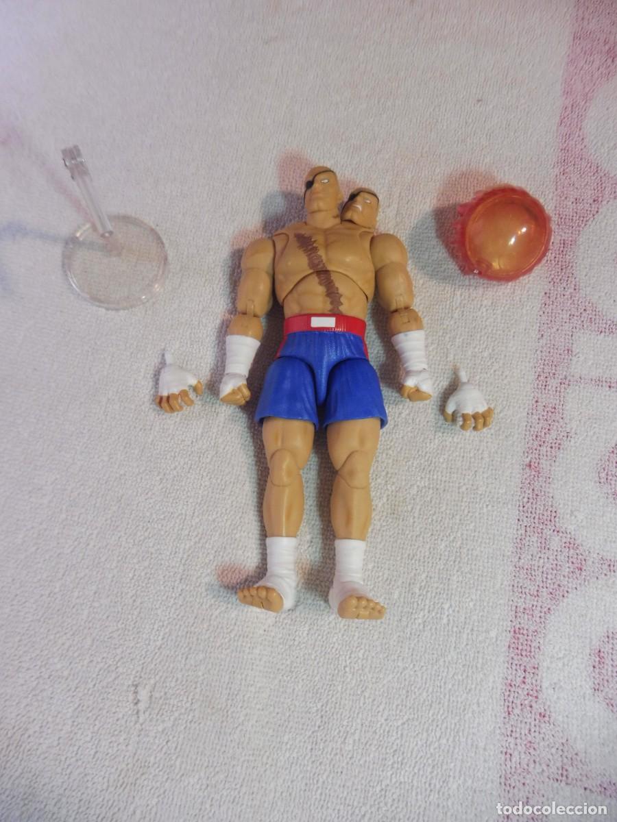 Figuras de acci&oacute;n: Figura Sagat y complementos Street Fighter, Jada Toys