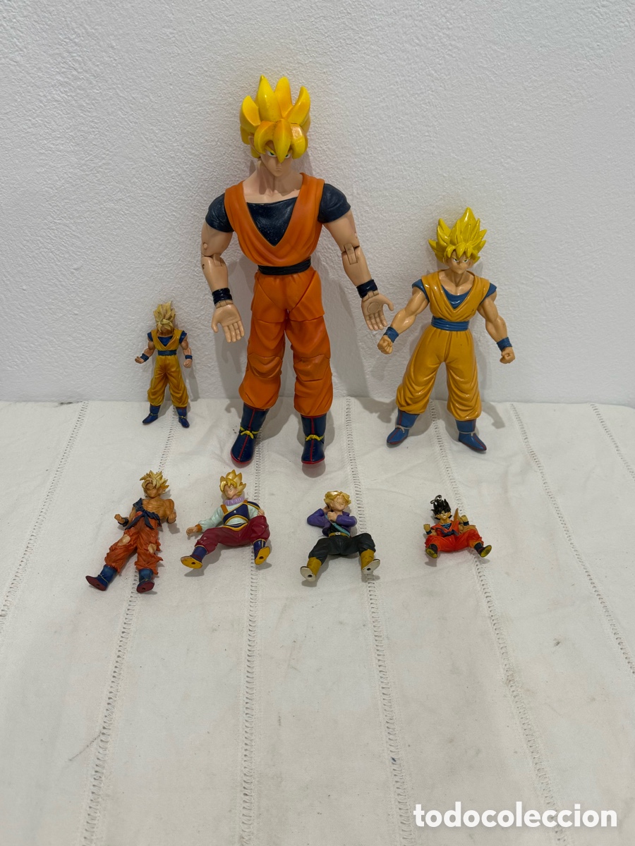 Figuras de acci&oacute;n: Lote 7 figuras Dragon Ball Z &ndash; Goku Super Saiyan, Trunks y otros personajes