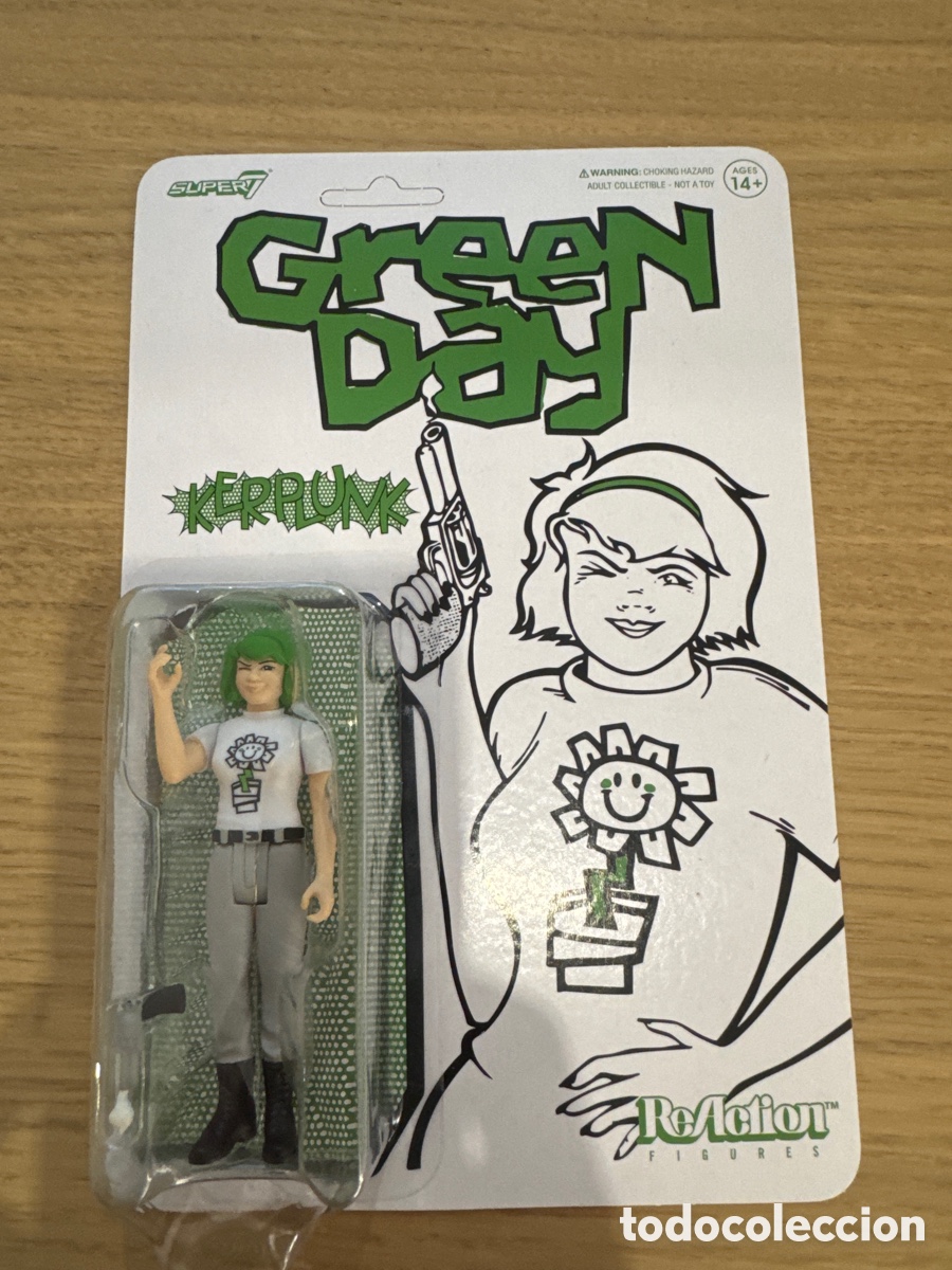 Figuras de acci&oacute;n: Figura Kerplunk Girl Green Day ReAction Super7