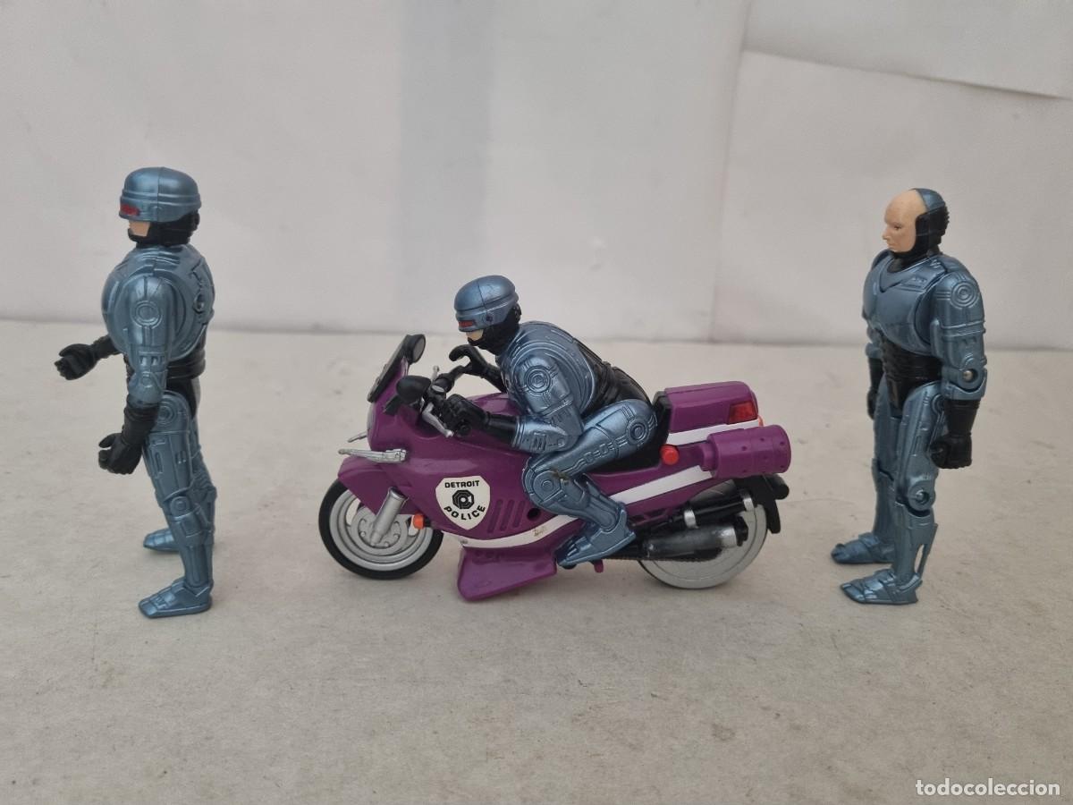 Figuras de acci&oacute;n: Lote de 3 figuras Robocop con moto, con casco y sin casco - Foto 8