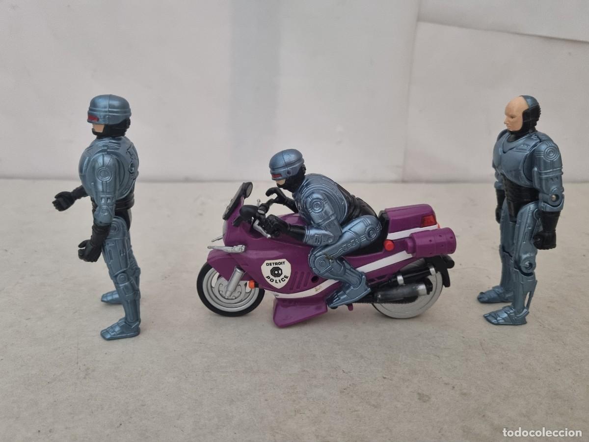 Figuras de acci&oacute;n: Lote de 3 figuras Robocop con moto, con casco y sin casco - Foto 9