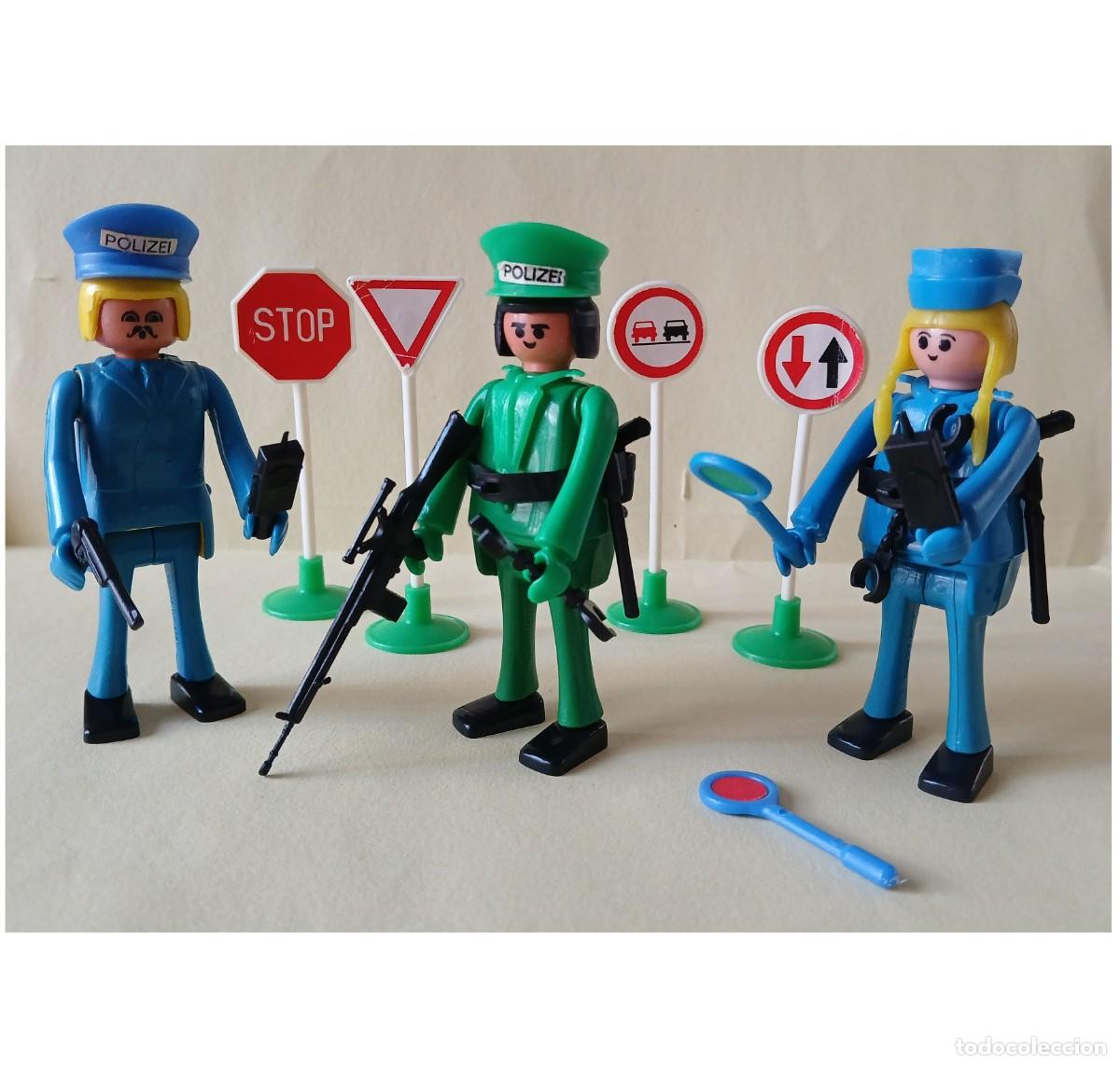 Figuras de acci&oacute;n: Play big (Playbig), Play Kit o Cefa Boys. Equipo de Policia.