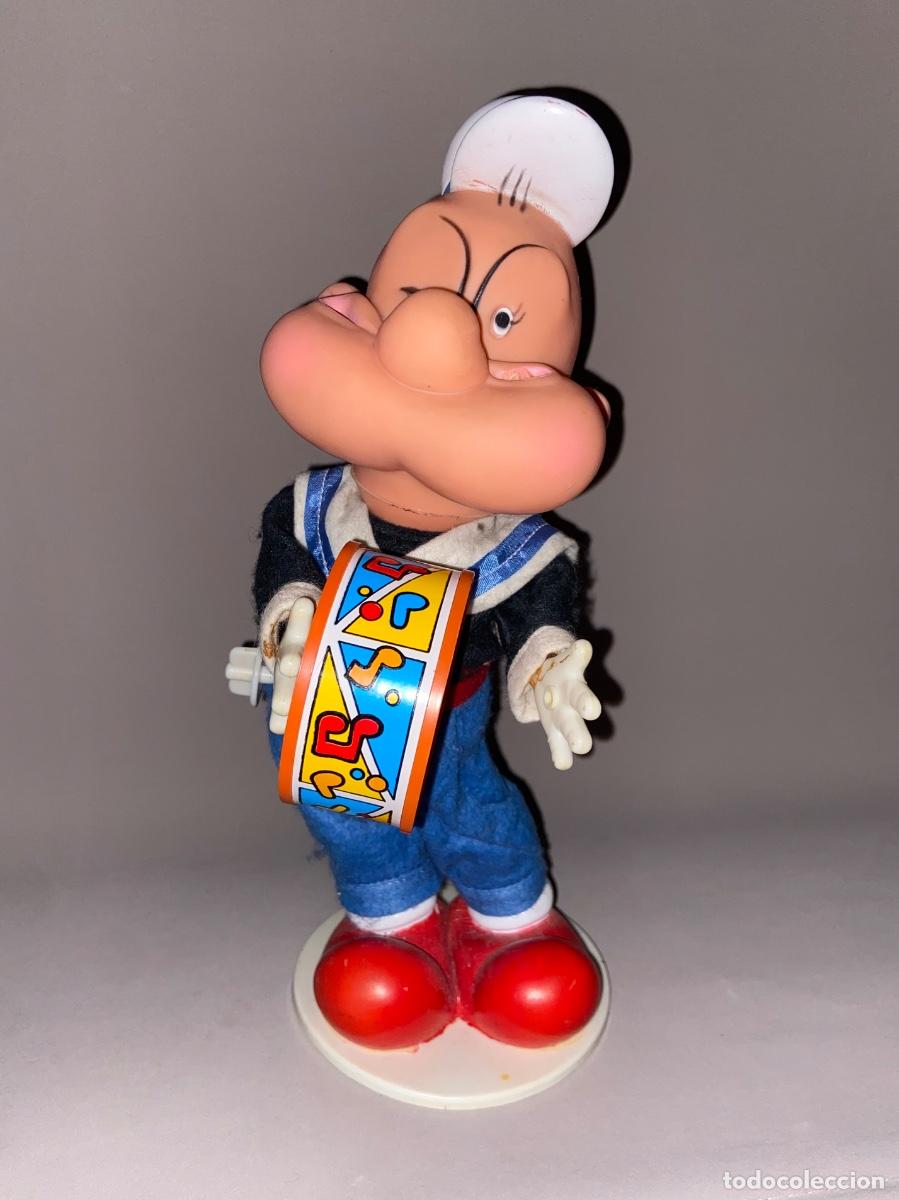 Figuras de acci&oacute;n: ANTIGUA FIGURA &ldquo; POPEYE &rdquo; A CUERDA - MECANICA IBENSE 1970