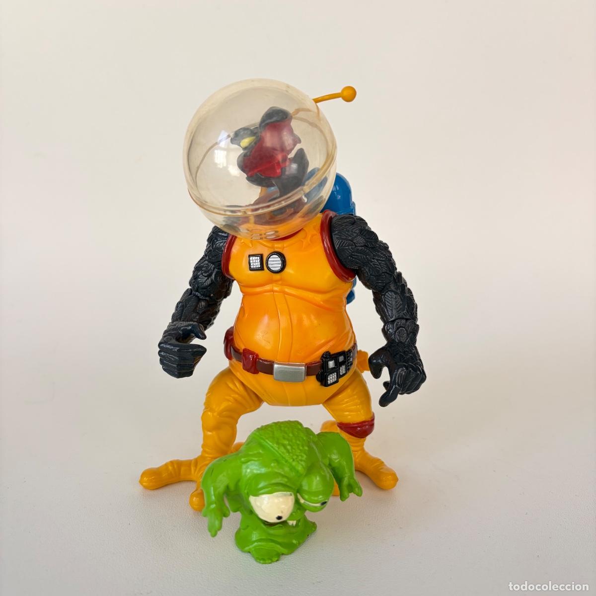 Figuras de acci&oacute;n: figura mu&ntilde;eco Psy-Crow Major Mucus Earthworm Jim Playmates 1995