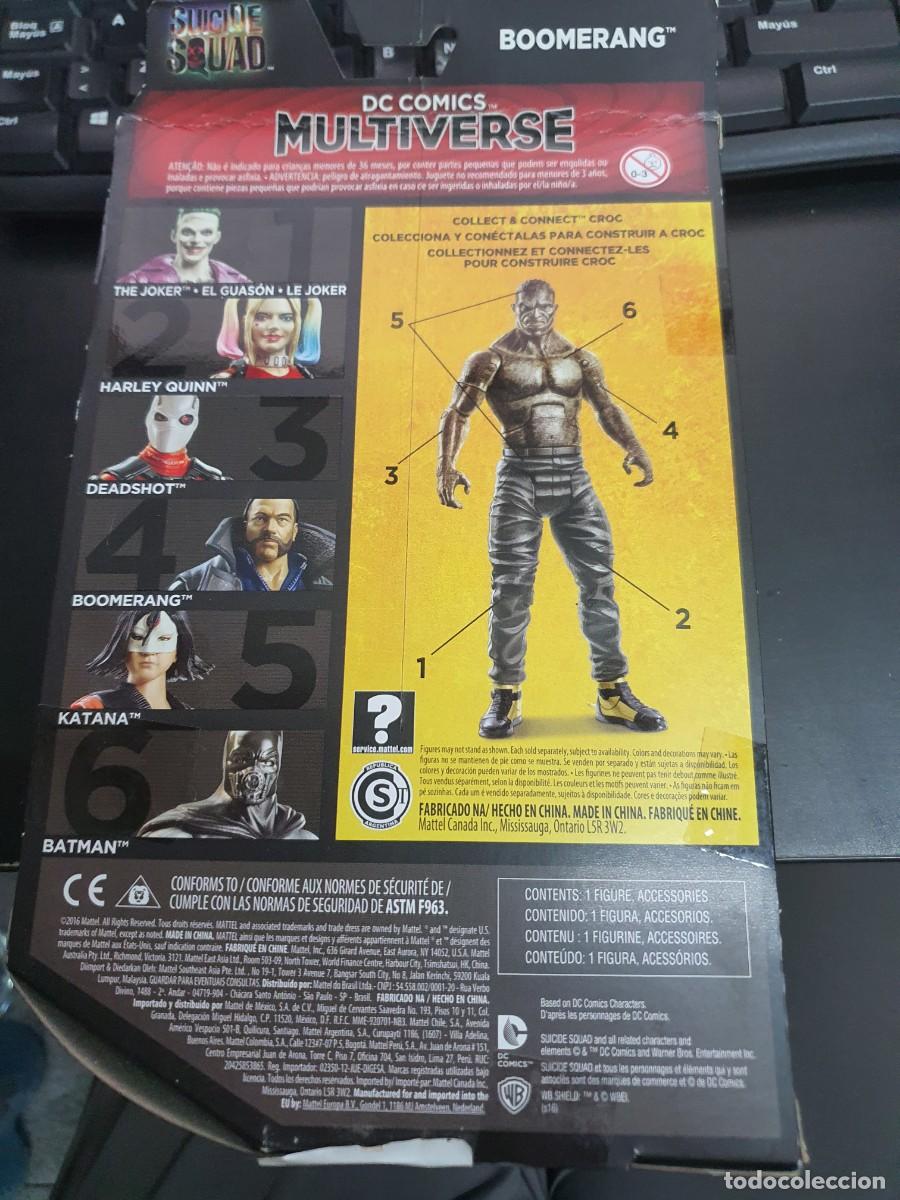 Figuras de acci&oacute;n: Batman - Figura de acci&oacute;n, escuadr&oacute;n suicida, Boomerang multiverse 6&rdquo; (Mattel DNV45)