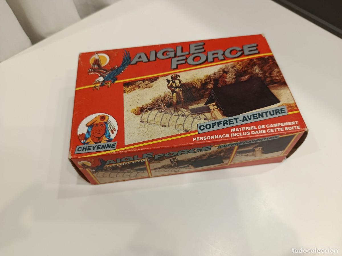 Figuras de acci&oacute;n: AIGLE FORCE EAGLE F. - AVENTURE COFFRET CON FIGURA CHEYENNE - PHOENIX TOYS 1983 - COMPLETA