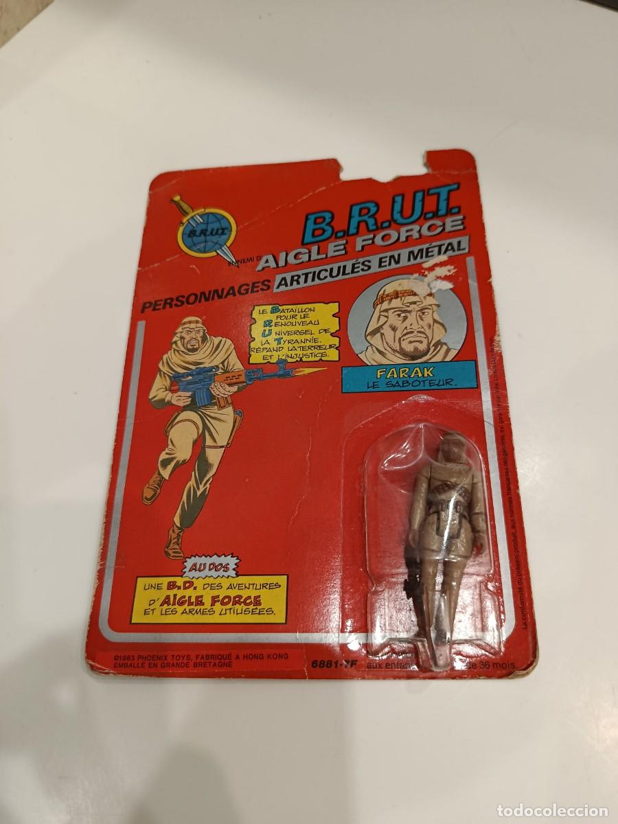 Figuras de acci&oacute;n: AIGLE FORCE EAGLE F. - FARAK LE SABOTEUR B.R.U.T. - PHOENIX TOYS 1983 - EN BLISTER SIN ABRIR