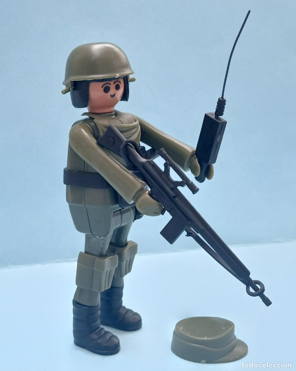 Figuras de acci&oacute;n: Play big (Playbig), Play Kit o Cefa Boys. Equipo Militar. Soldado verde 1&ordm;