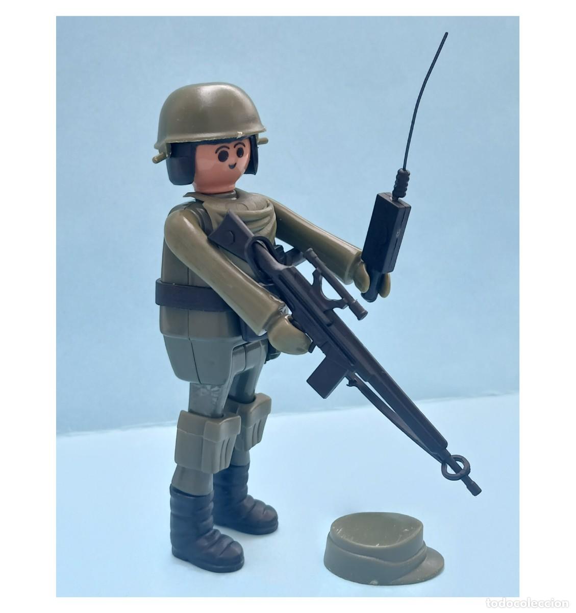 Figuras de acci&oacute;n: Play big (Playbig), Play Kit o Cefa Boys. Equipo Militar. Soldado verde 1&ordm;