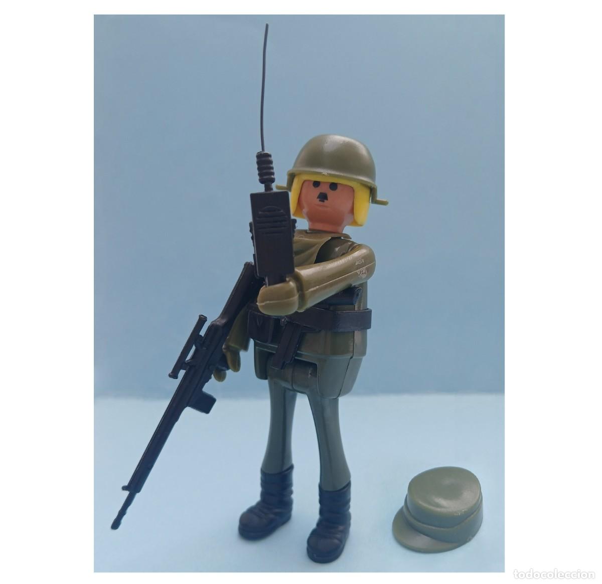 Figuras de acci&oacute;n: Play big (Playbig), Play Kit o Cefa Boys. Equipo Militar. Soldado verde 2&ordm;