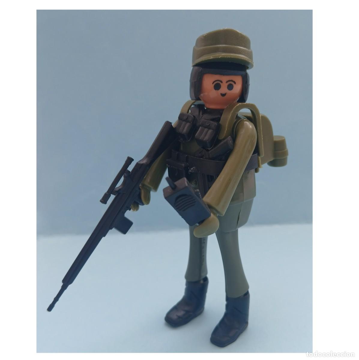 Figuras de acci&oacute;n: Play big (Playbig), Play Kit o Cefa Boys. Equipo Militar. Soldado verde 3&ordm;