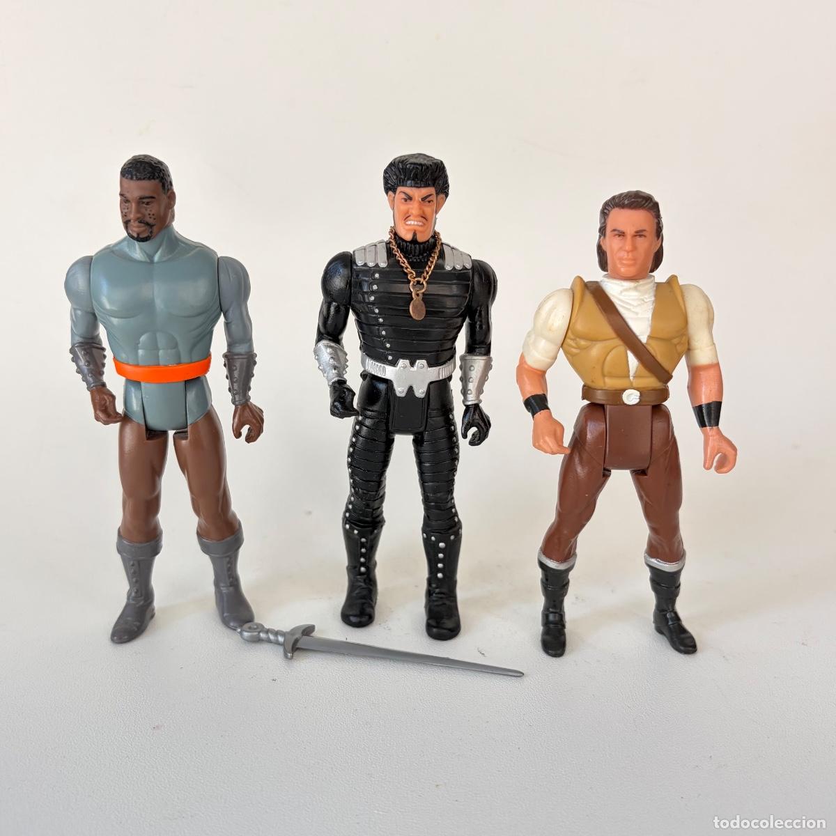 Figuras de acci&oacute;n: lote 3 figuras mu&ntilde;ecos Robin Hood Kenner 1991 Azeem Sheriff Nottingham
