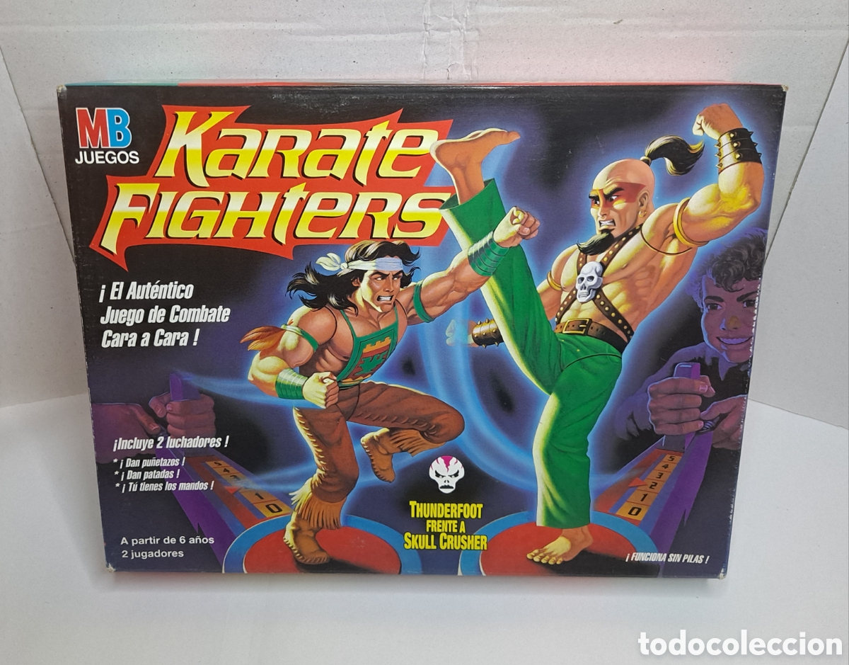 Figuras de acci&oacute;n: KARATE FIGHTERS MB. NUEVO EN CAJA. THUNDERFOOT VS SKULL CRUSHER. 1994. HASBRO. SIN ESTRENAR.