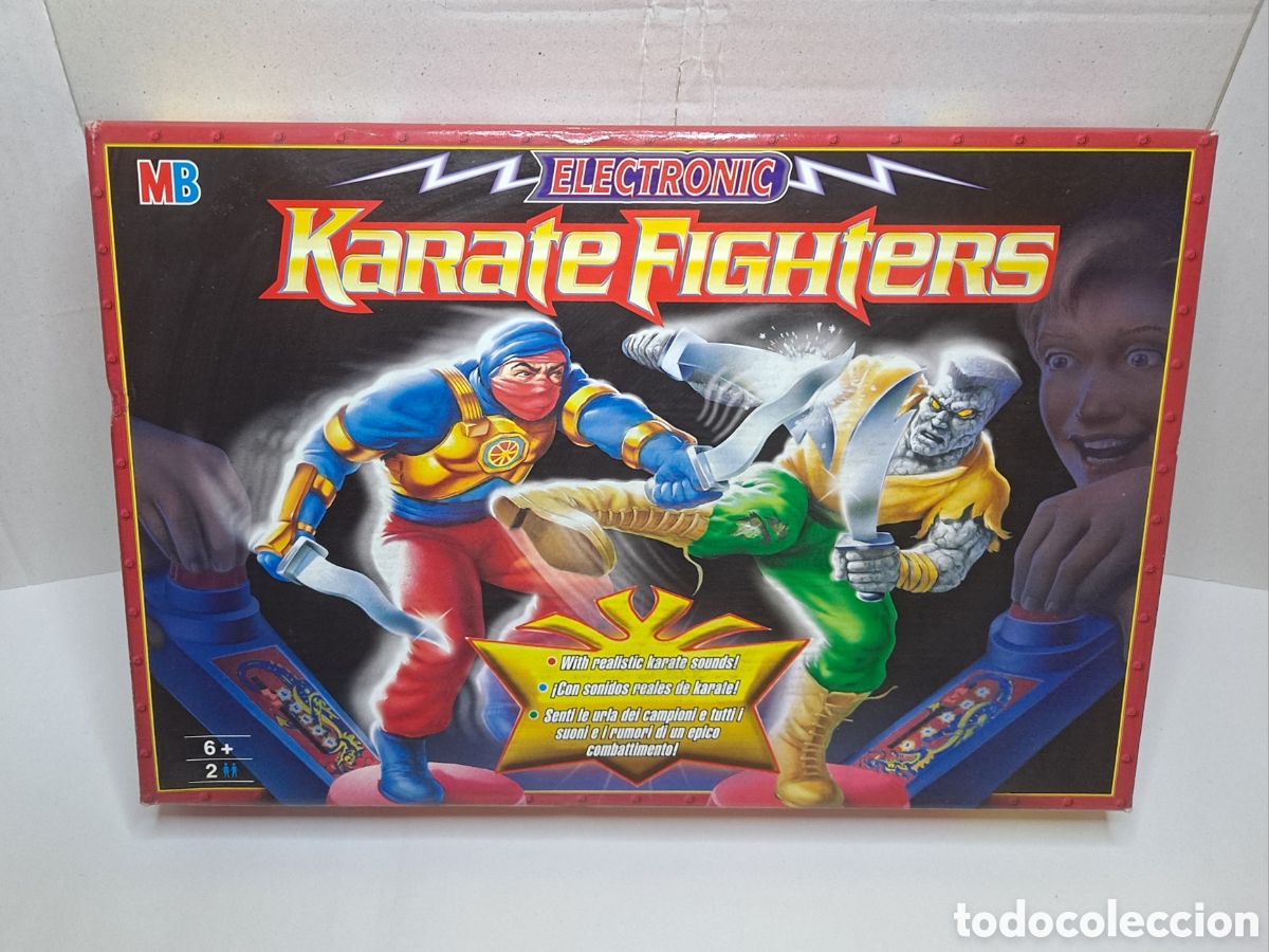 Figuras de acci&oacute;n: KARATE FIGHTERS ELECTRONIC. NUEVO EN CAJA. SAMURAI NINJA VS HEADSTONE. 1996. HASBRO. SIN ESTRENAR