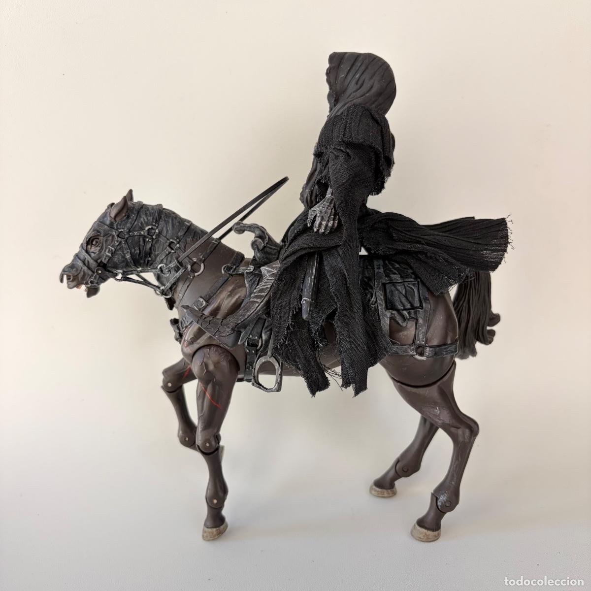 Figuras de acci&oacute;n: figura mu&ntilde;eco Nazg&ucirc;l Ringwraith con caballo El Se&ntilde;or de los Anillos Toy Biz 2001