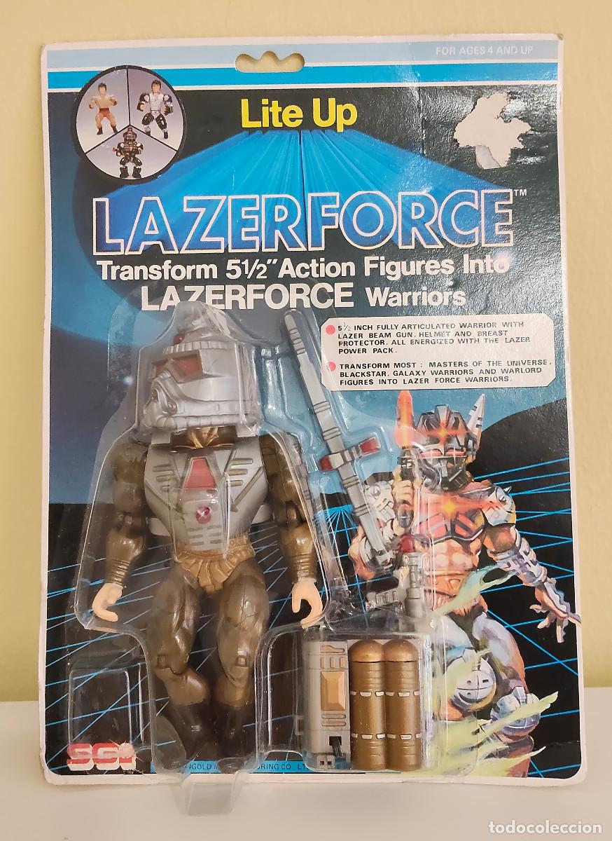Figuras de acci&oacute;n: LAZERFORCE WARRIORS SUNGOLD BLISTER ORIGINAL 1985 - Foto 1