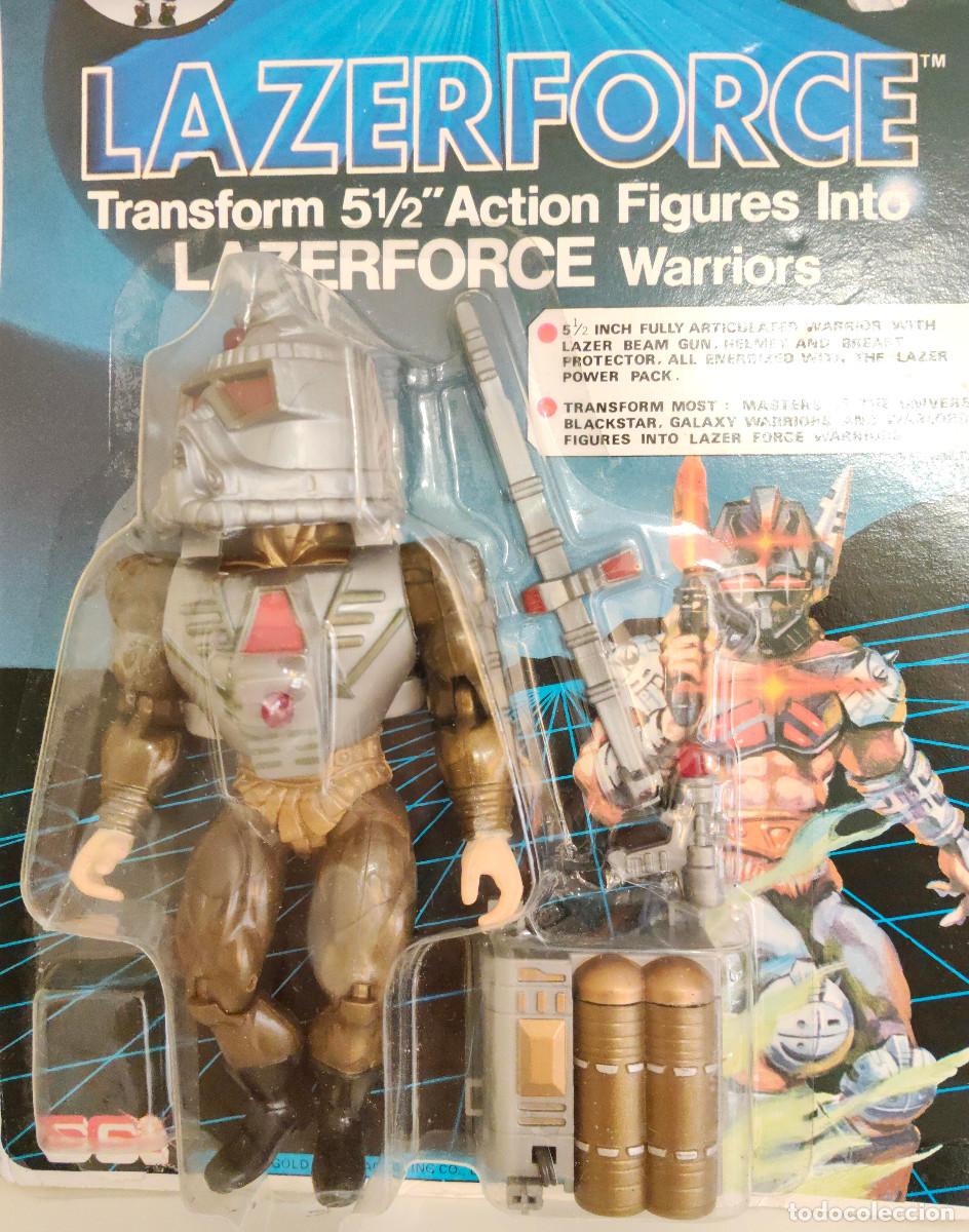 Figuras de acci&oacute;n: LAZERFORCE WARRIORS SUNGOLD BLISTER ORIGINAL 1985 - Foto 2