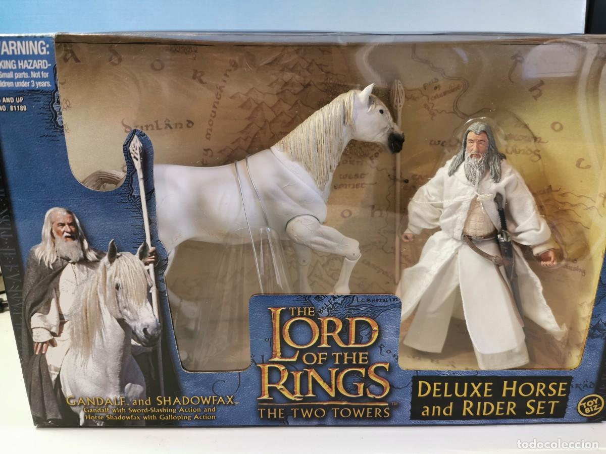Figuras de acci&oacute;n: EL SE&Ntilde;OR DE LOS ANILLOS - PACK DOBLE - GANDALF Y SU CABALLO SOMBRA GRIS - CAJA NUEVA TOY BIZ