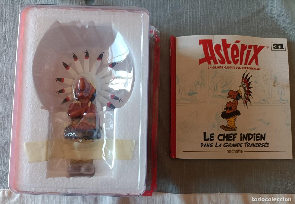 Figuras de acci&oacute;n: Figura jefe indio La Grande Galerie des Personnages Ast&eacute;rix 31 Hachette