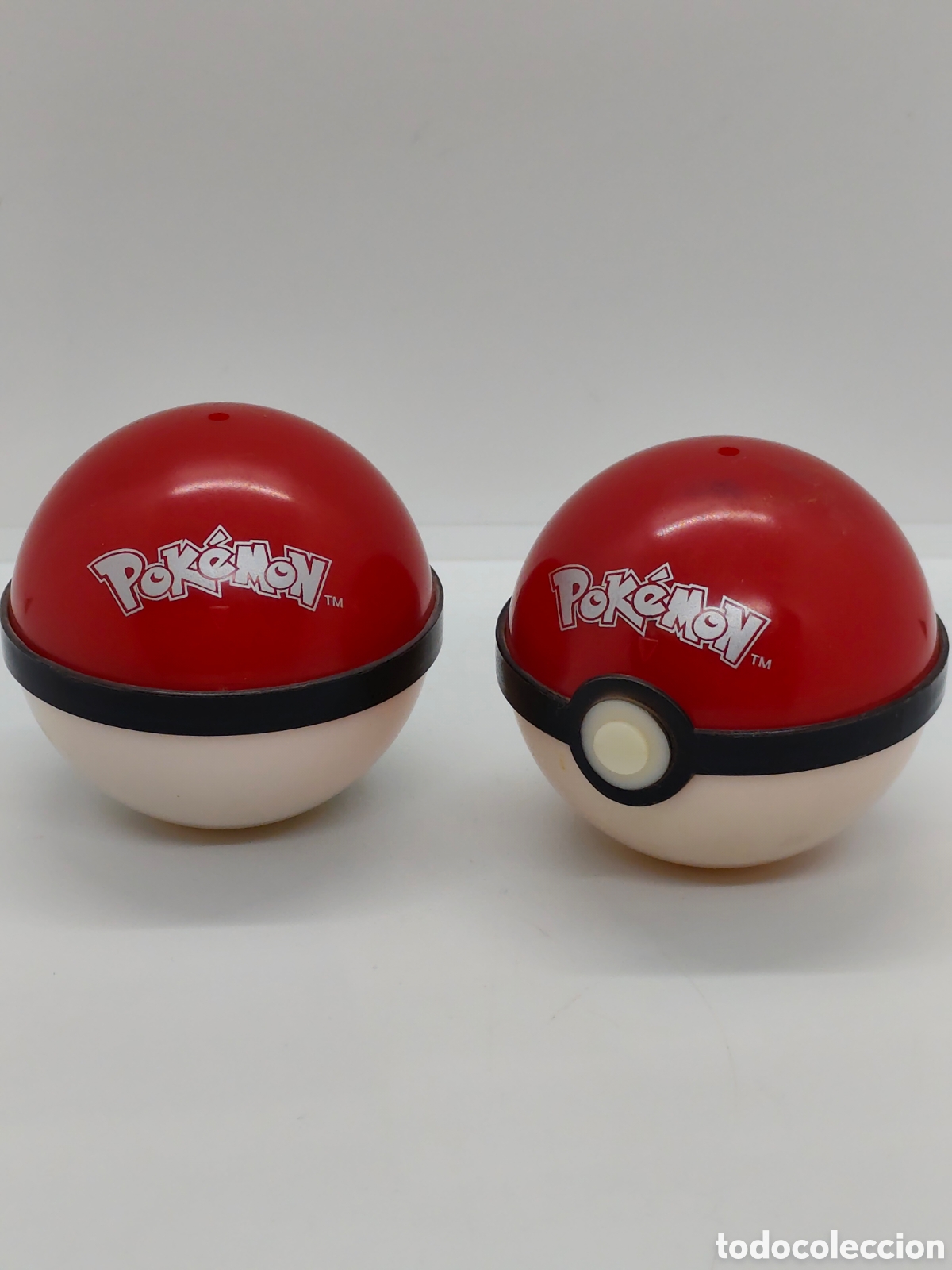 Figuras de acci&oacute;n: Lote 2 bolas POKEMON a&ntilde;o 2000 NINTENDO pokeball poke ball