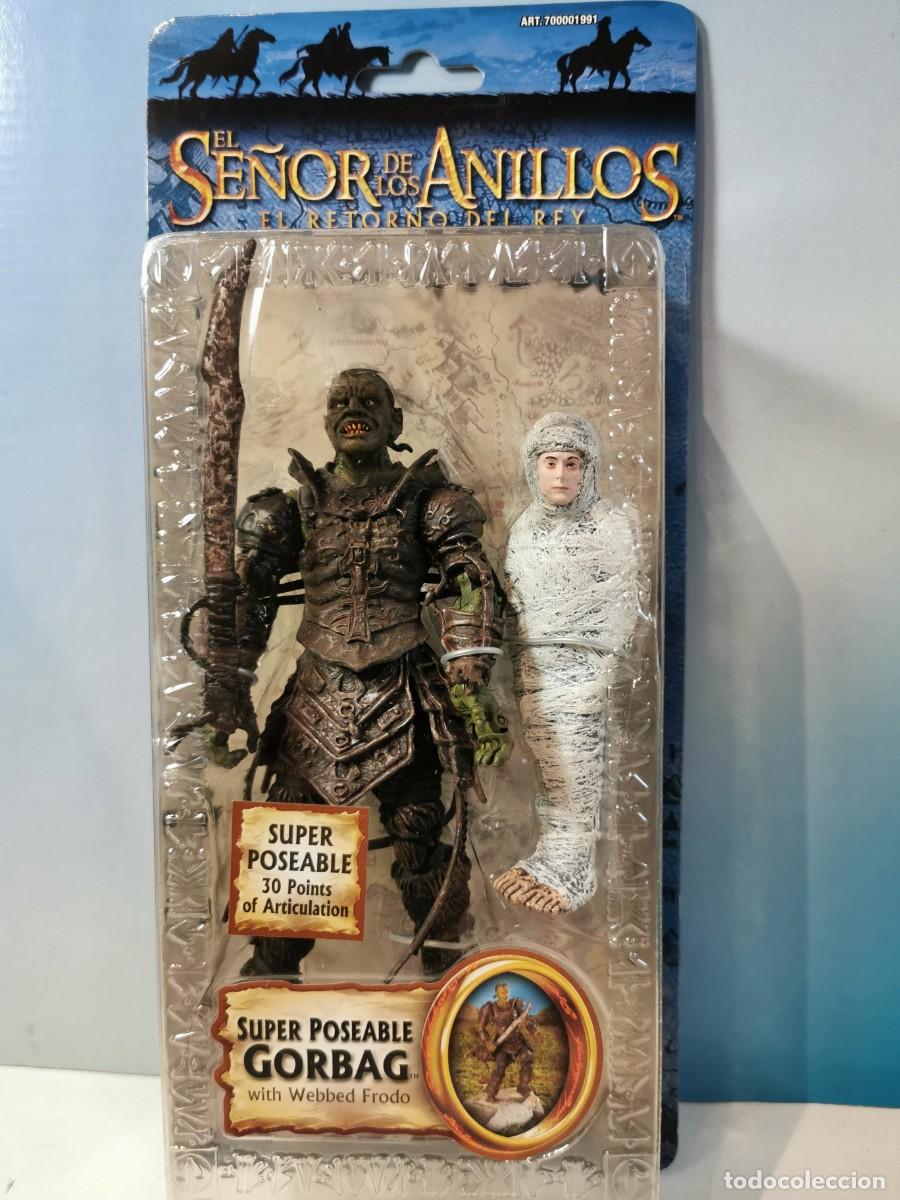 Figuras de a&ccedil;&atilde;o: EL SE&Ntilde;OR DE LOS ANILLOS - THE LORD OF THE RINGS - ORCO GORBAG Y FRODO - A&Ntilde;O 2004 TOY BIZ CAJA NUEVA