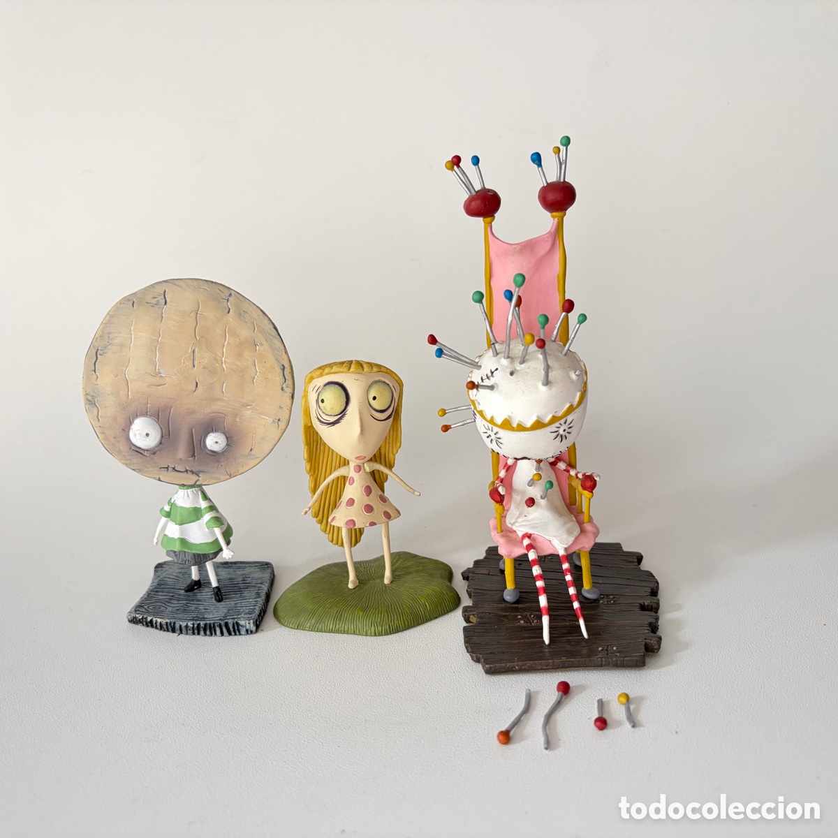Figuras de acci&oacute;n: figuras mu&ntilde;ecos Tim Burton Tragic Toys brie boy Pin Cushion Queen Staring Girl