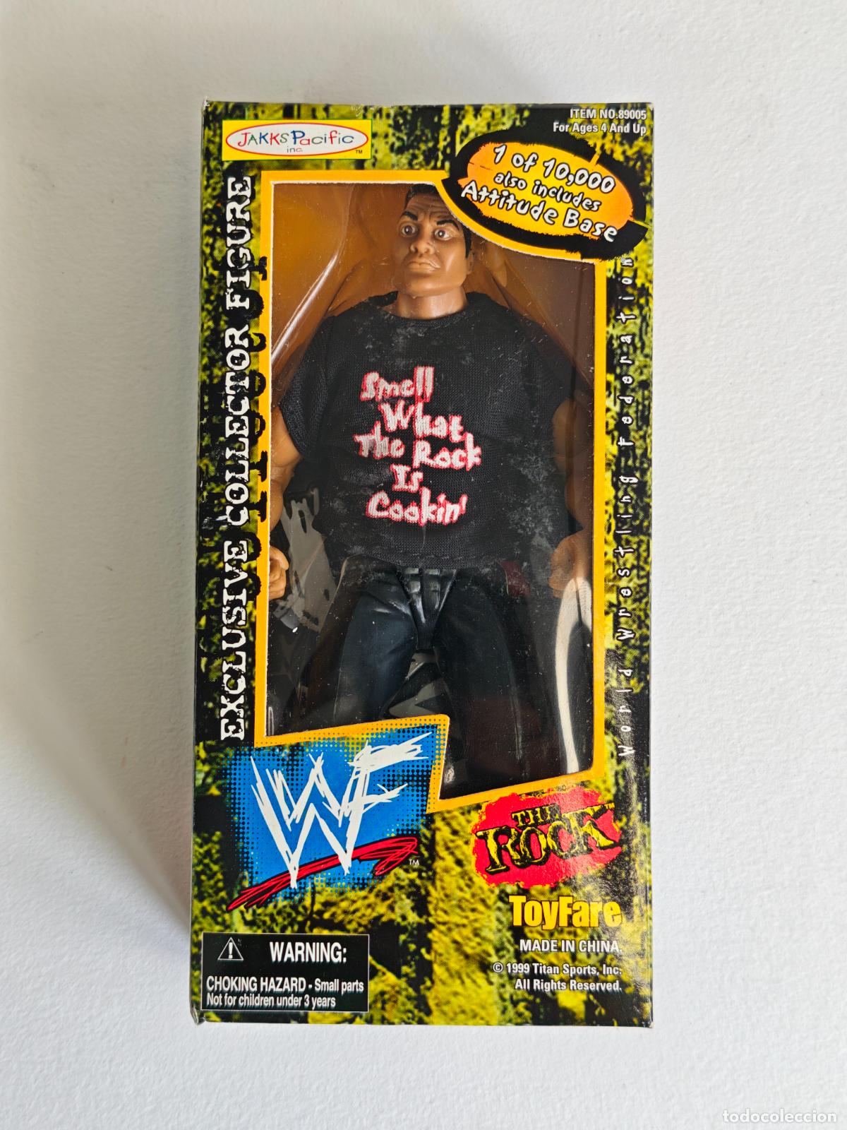 Figuras de acci&oacute;n: Figura WWF The Rock Smell What The Rock Is Cookin Jakks Pacific Limited Edition