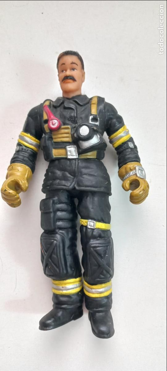 Actionfiguren: figura de acci&oacute;n de un bombero (Fire Fighter / Fire Rescue) CREO QUE DE la marca Chap Mei