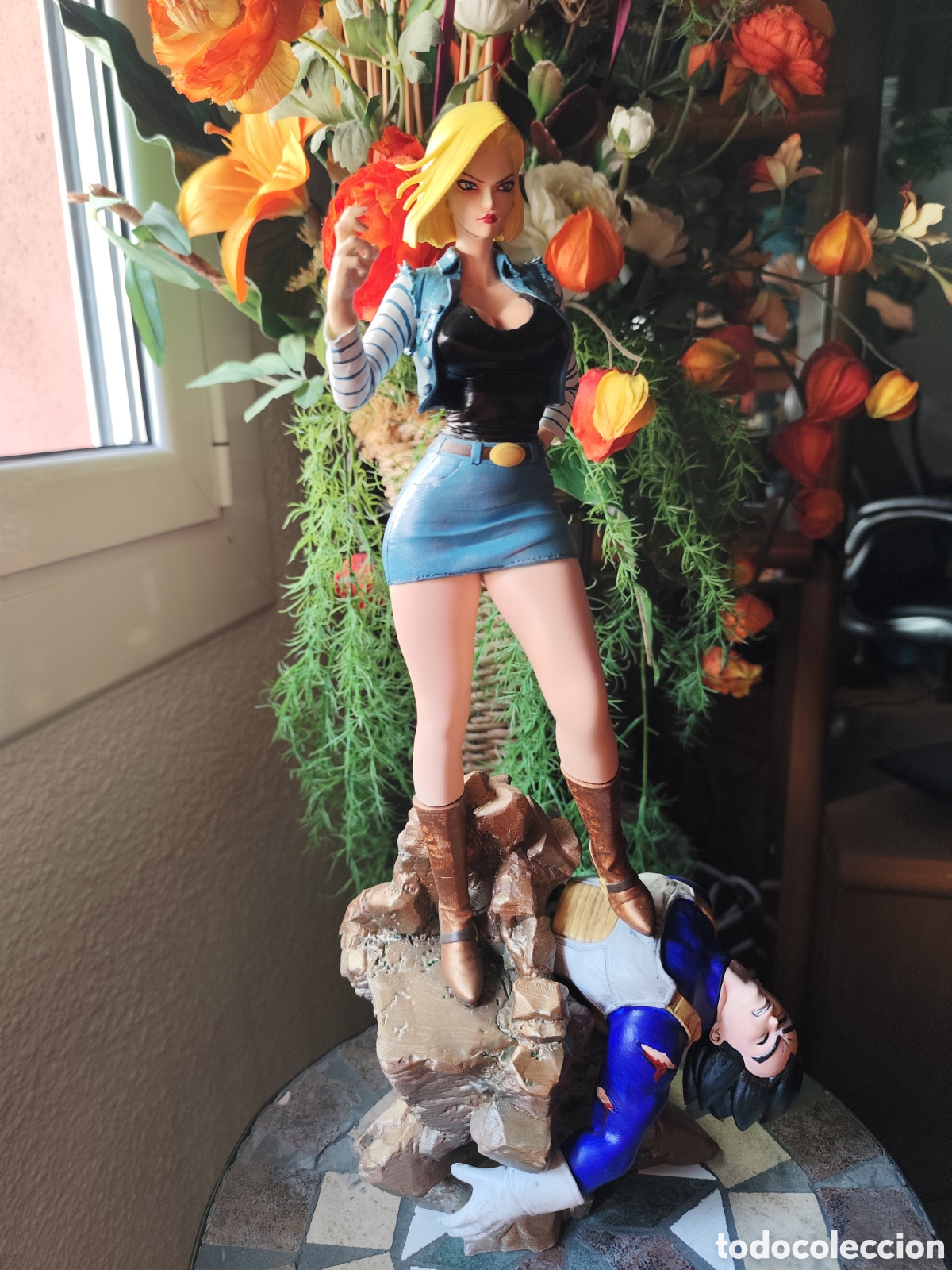 Figuras de acci&oacute;n: Figura androide c18 vs Vegeta