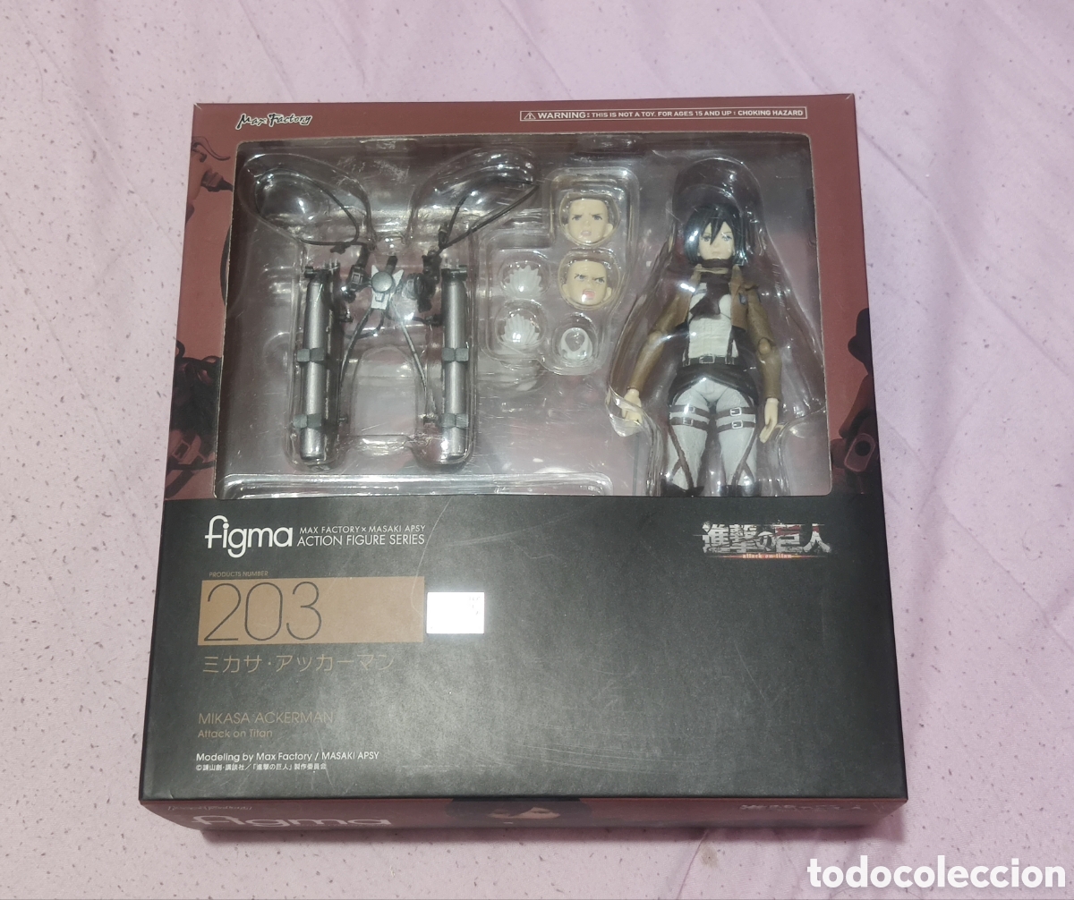 Figuras de acci&oacute;n: Figura Figma 203 Mikasa Ackerman Attack on Titan / Shingeki no Kyojin
