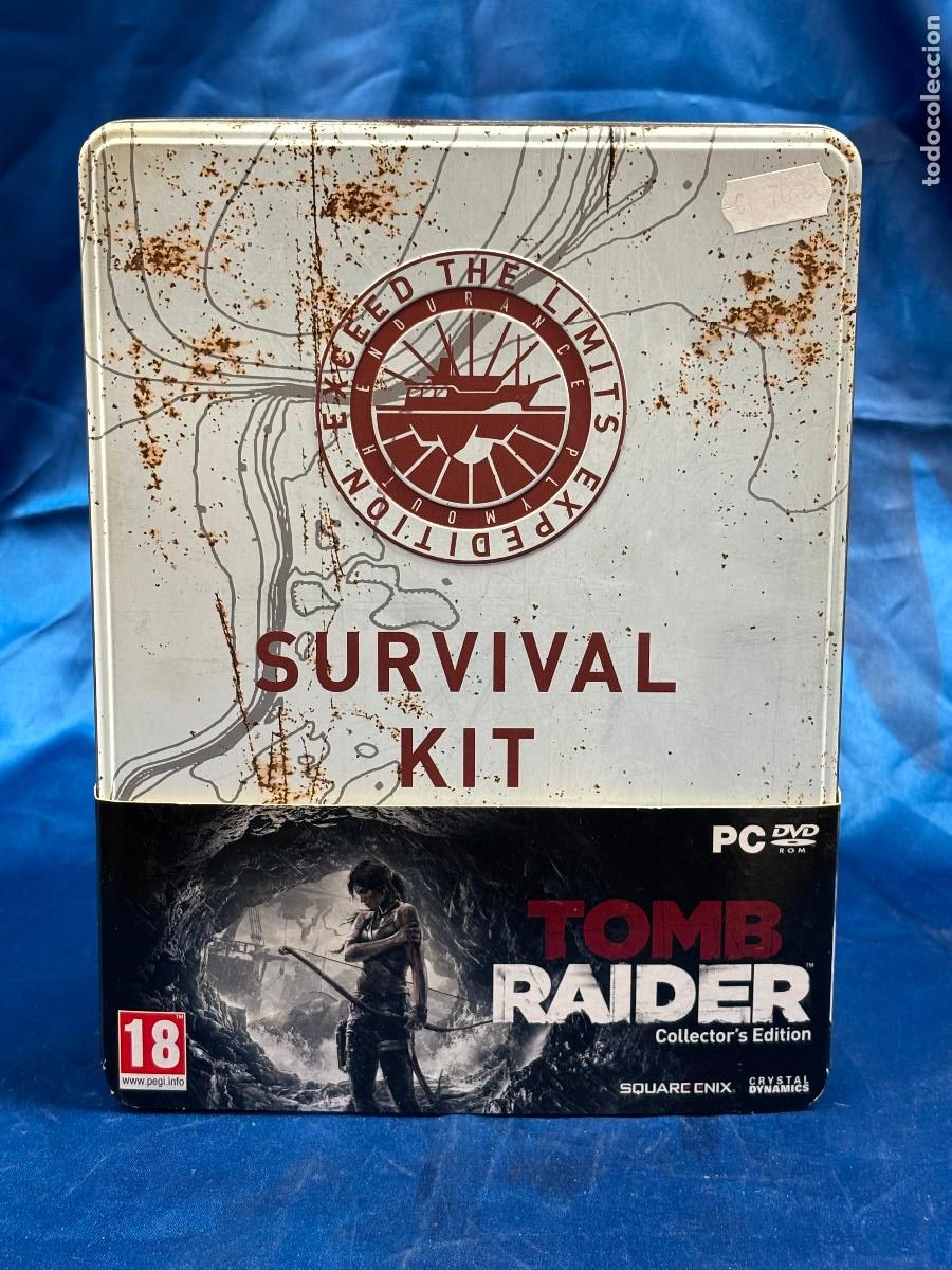Figuras de acci&oacute;n: Tomb Raider Collector's Edition (Survival Kit) para PC, en caja met&aacute;lica